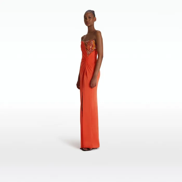 Safiyaa Aubrey Reef Long Dress Women Dresses