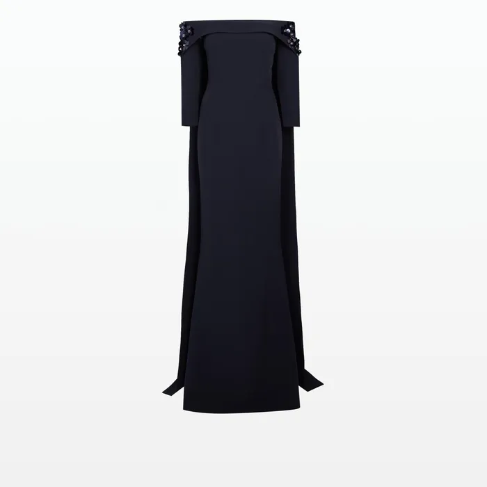 Safiyaa Bellara Midnight Navy Harness and Soshin Dress Women Dresses