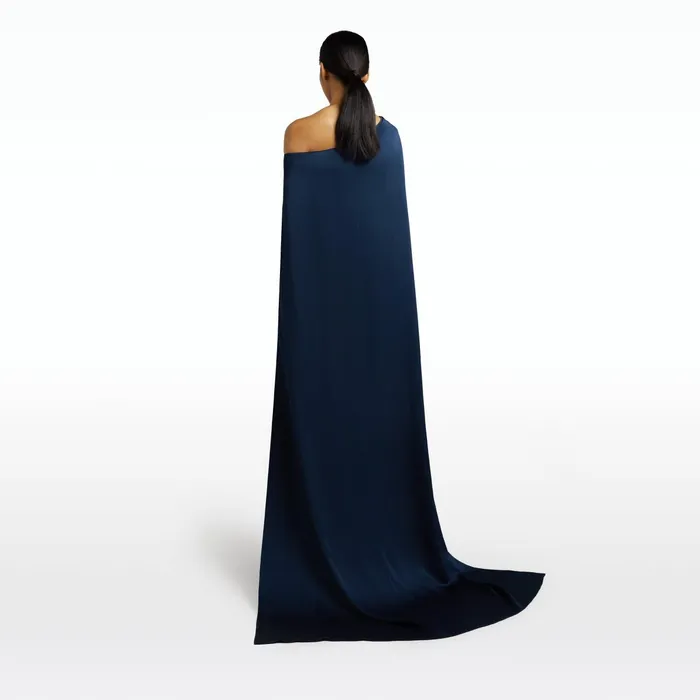 Safiyaa Cadenza Ink Blue Long Dress Women Dresses