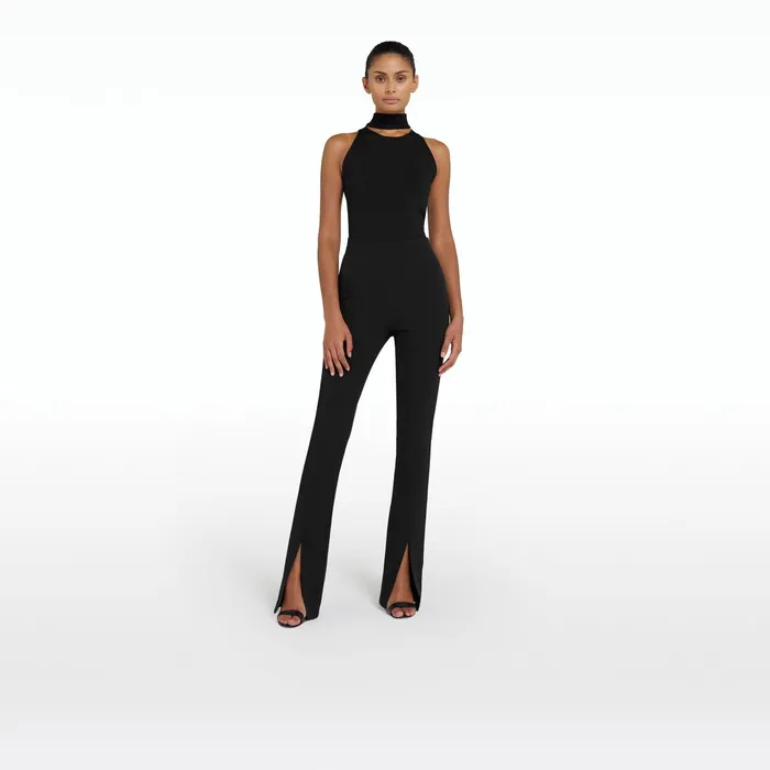 Safiyaa Chascara Black Knit Women Tops