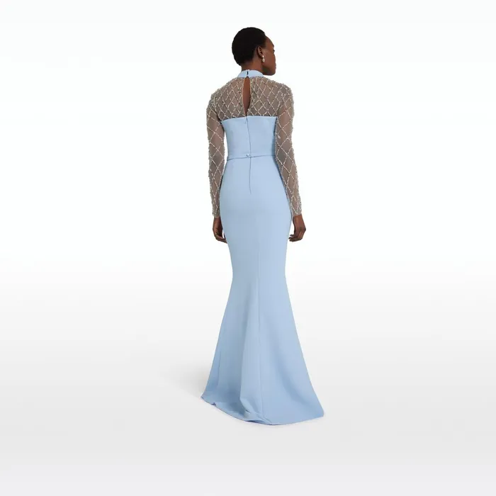 Safiyaa Clarence Soft Sky Long Dress Women Dresses