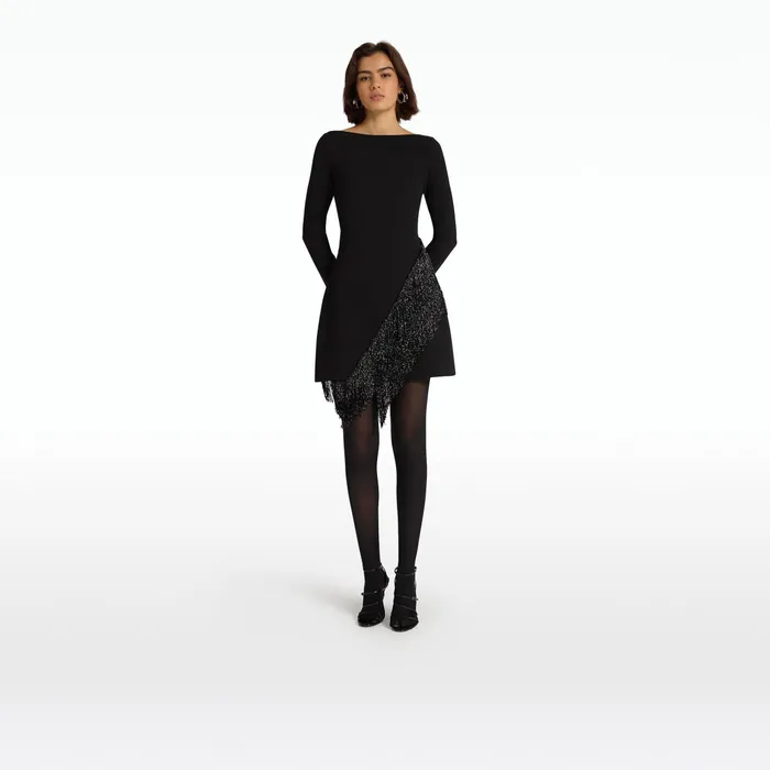 Safiyaa Corrina Black Short Dress Women Dresses
