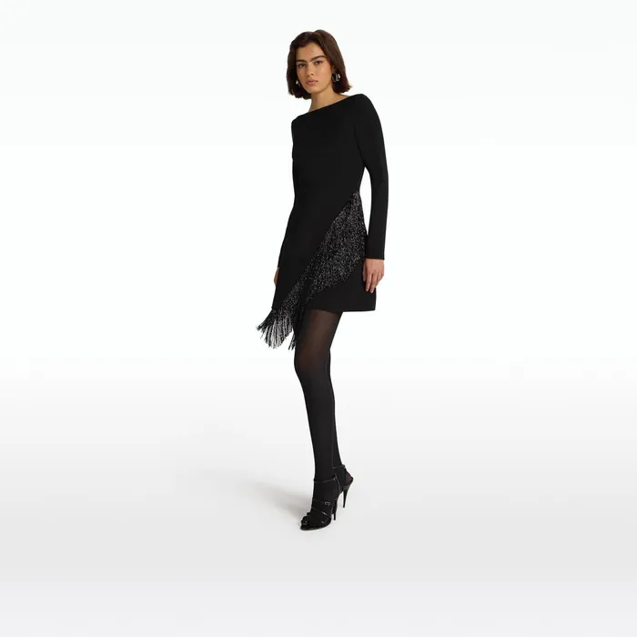 Safiyaa Corrina Black Short Dress Women Dresses