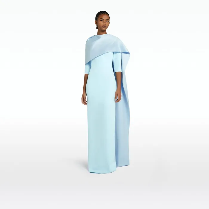Safiyaa Cosette Baby Blue Long Dress Women Dresses