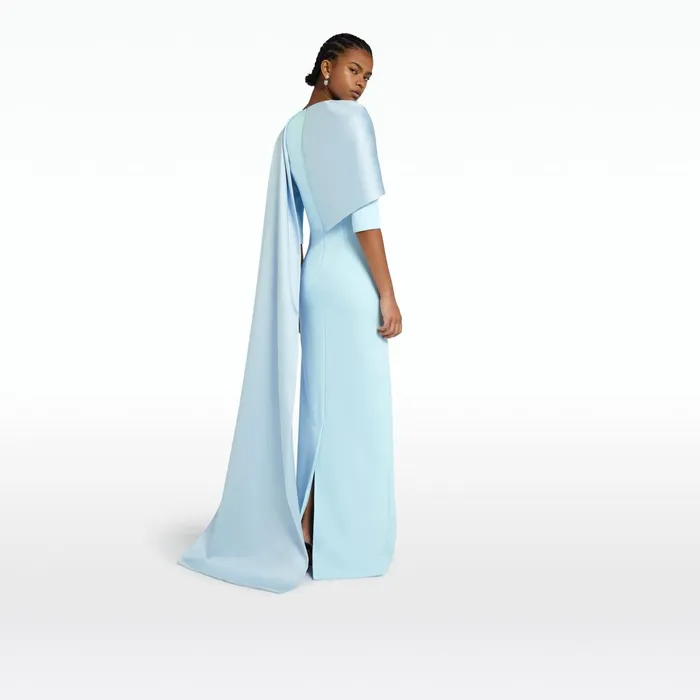 Safiyaa Cosette Baby Blue Long Dress Women Dresses