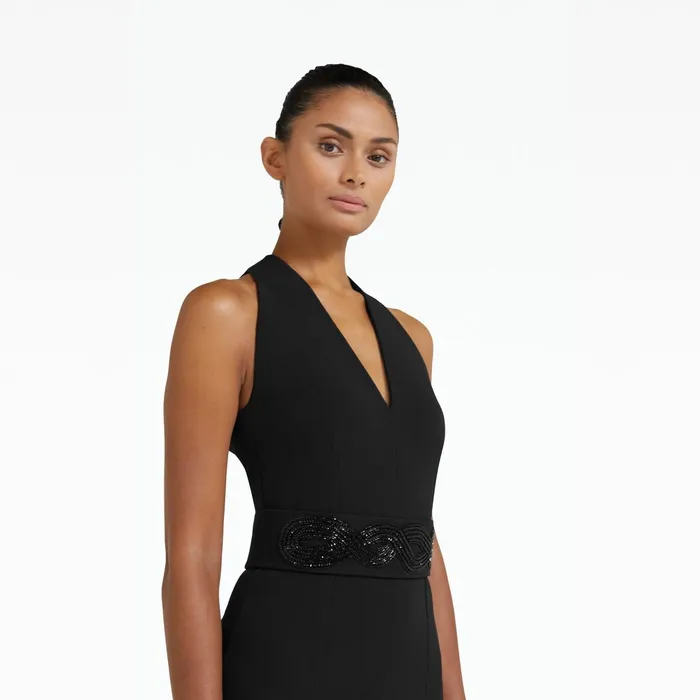 Safiyaa Cyo Black Long Dress Women Dresses