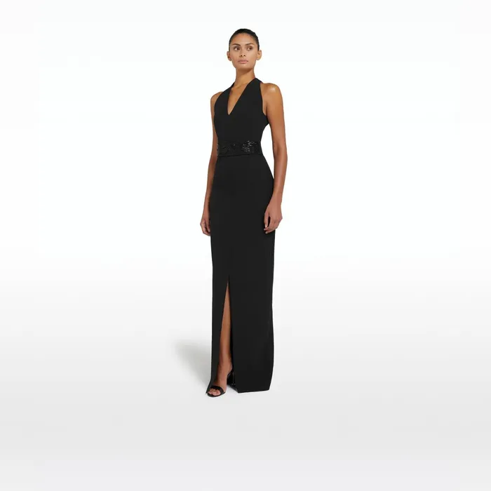 Safiyaa Cyo Black Long Dress Women Dresses