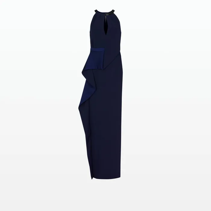 Safiyaa Delia Maritime Long Dress Women Dresses