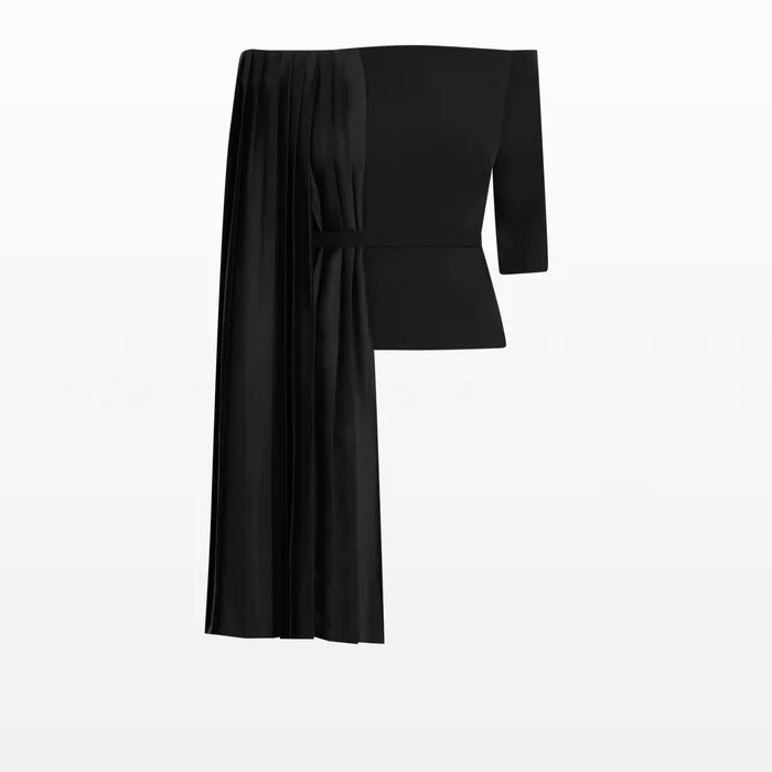 Safiyaa Emer Black Top Women Tops