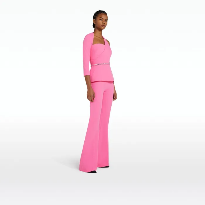 Safiyaa Giustina Aurora Top With Embroidered Belt Women Tops