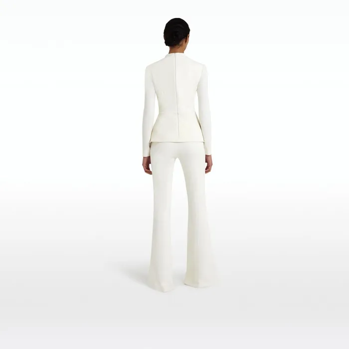 Safiyaa Halluana Ivory Trousers Women Trousers