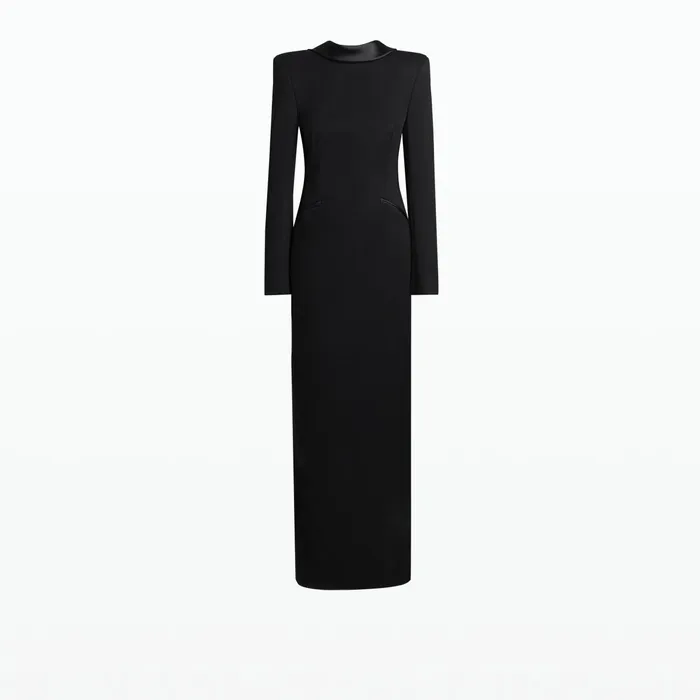 Safiyaa Hosna Black Long Dress Women Dresses