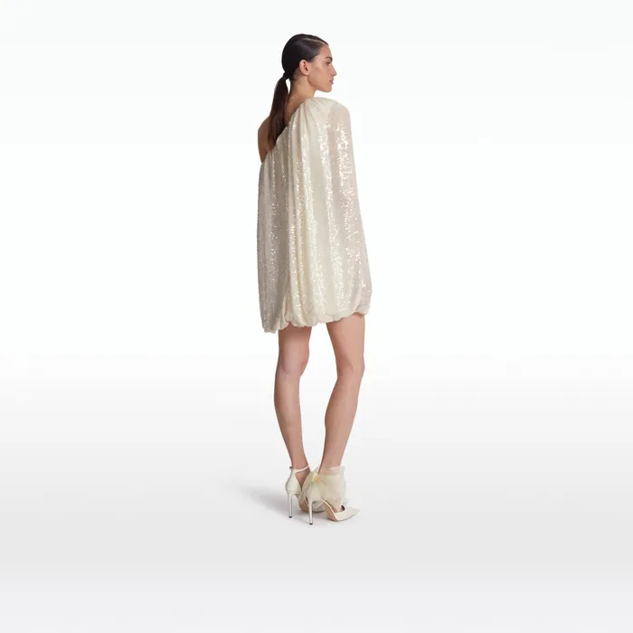 Safiyaa Janie Ivory Short Dress Women Dresses