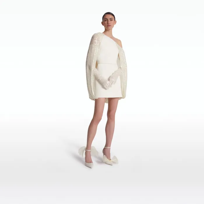 Safiyaa Janie Ivory Short Dress Women Dresses