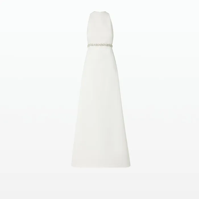 Safiyaa Joules Long Dresses In Ivory With Crystal Women Dresses