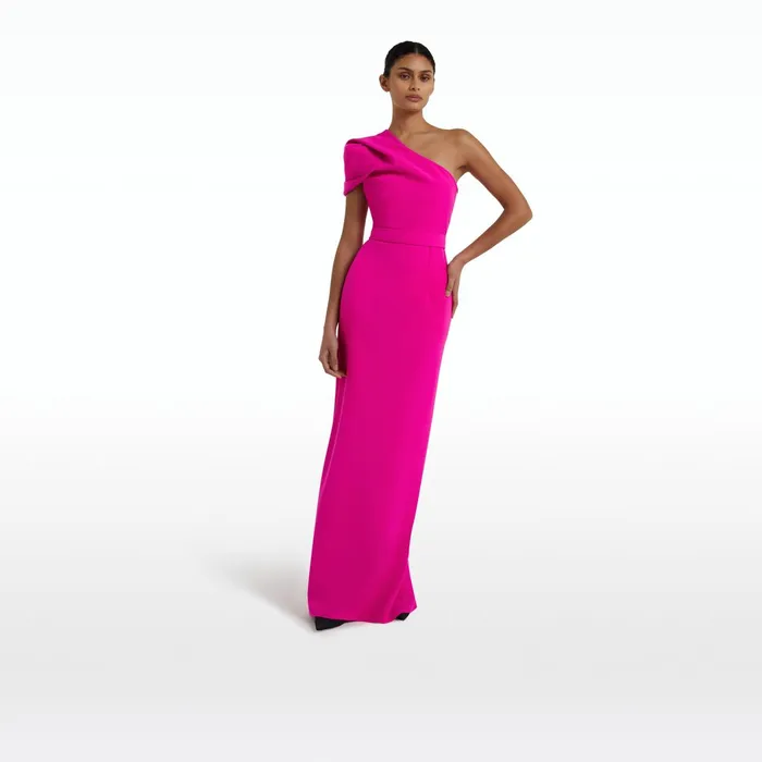 Safiyaa Kora Wild Strawberry Long Dress Women Dresses