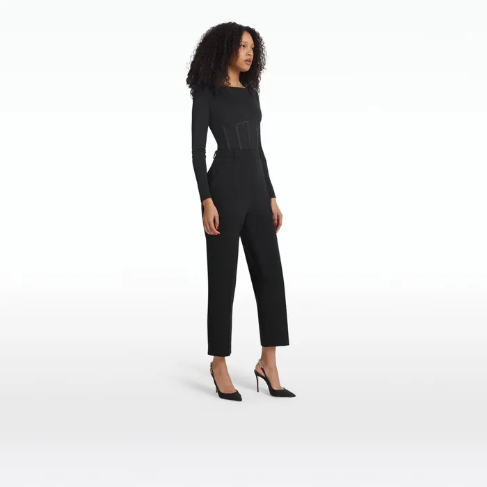 Safiyaa Kravitz Black Trousers Women Trousers