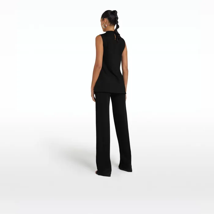 Safiyaa Lea Black Fiona Jersey Trousers Women Trousers