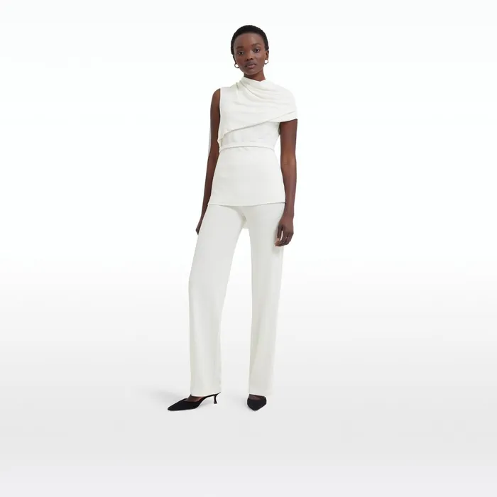 Safiyaa Lea Ivory Trousers Women Trousers