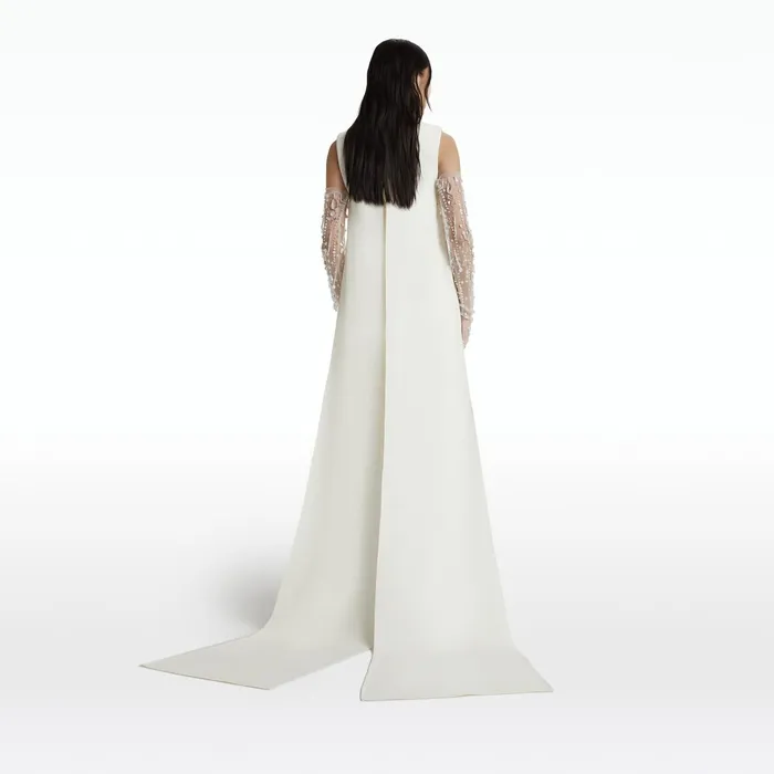 Safiyaa Linna Ivory Long Dress Women Dresses