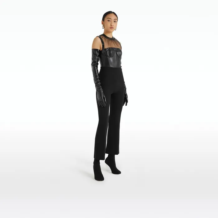 Safiyaa Mari Black Trousers Women Trousers