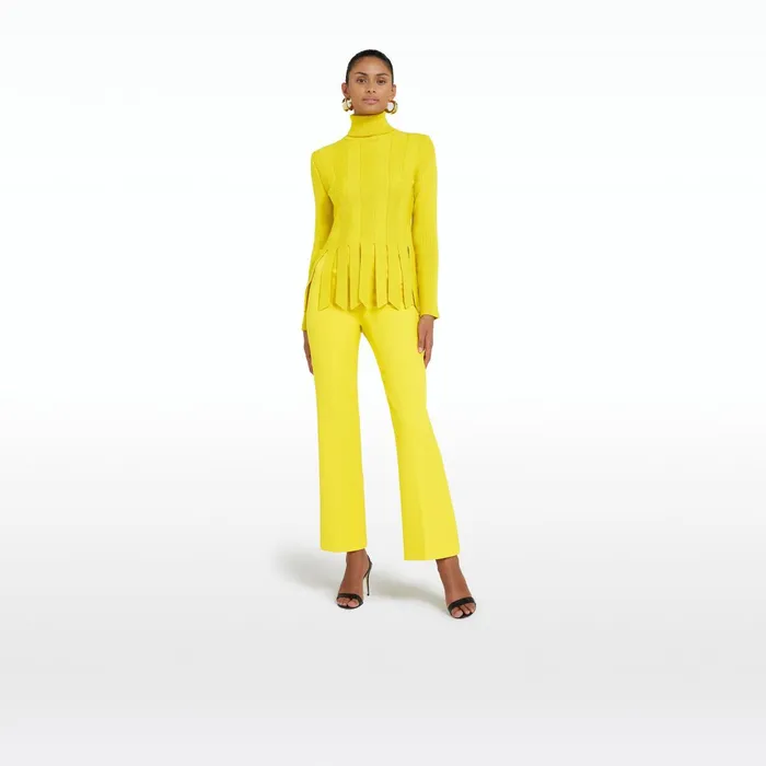 Safiyaa Mari Canary Trousers Women Trousers