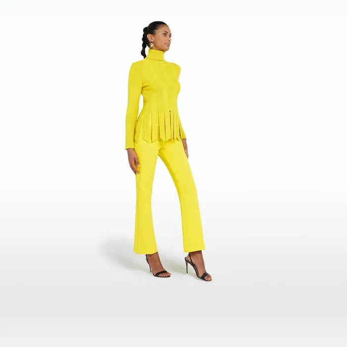 Safiyaa Mari Canary Trousers Women Trousers