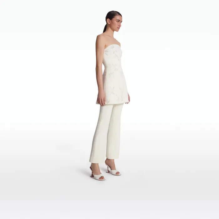 Safiyaa Mari Ivory Trousers Women Trousers