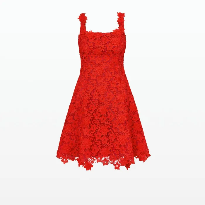 Safiyaa Marrie Lacquer Red Short Dresses Women Dresses