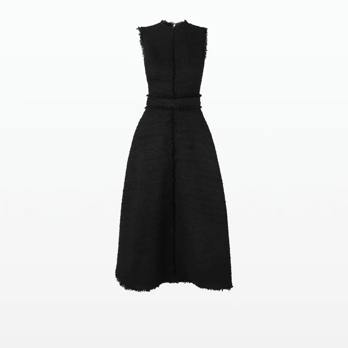 Safiyaa Mary Black Midi Dress Women Dresses