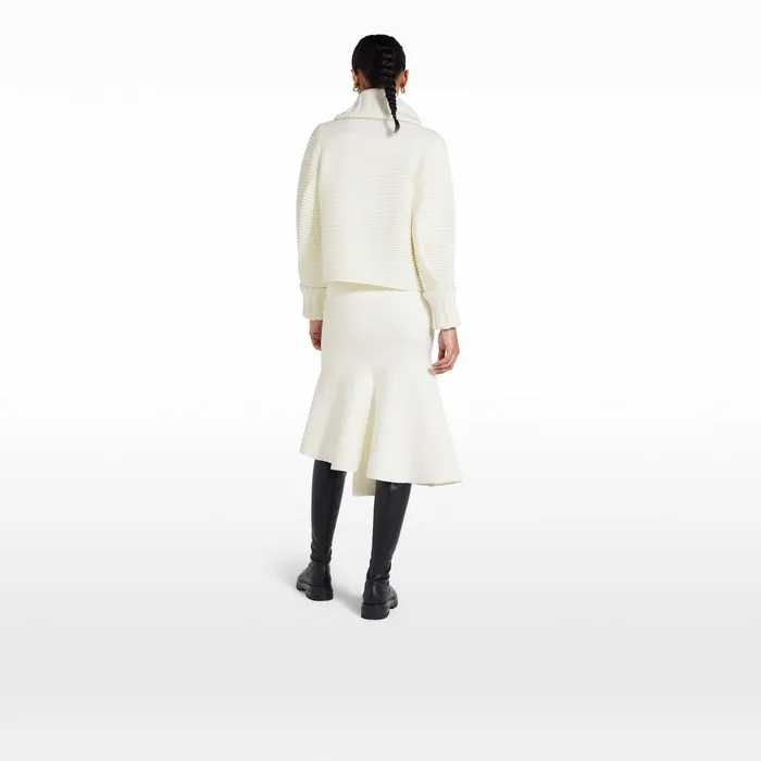 Safiyaa Mirielle Ivory Knit Cadigan Women Knitwear