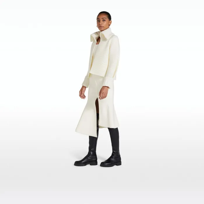 Safiyaa Mirielle Ivory Knit Cadigan Women Knitwear