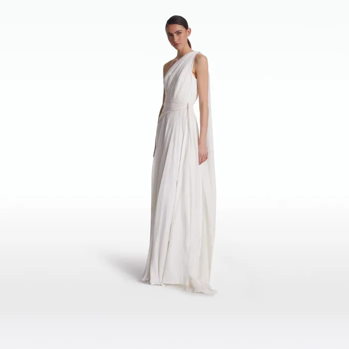 Safiyaa Novara Ivory Long Dress Women Dresses