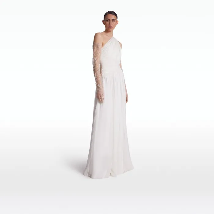 Safiyaa Novara Ivory Long Dress Women Dresses