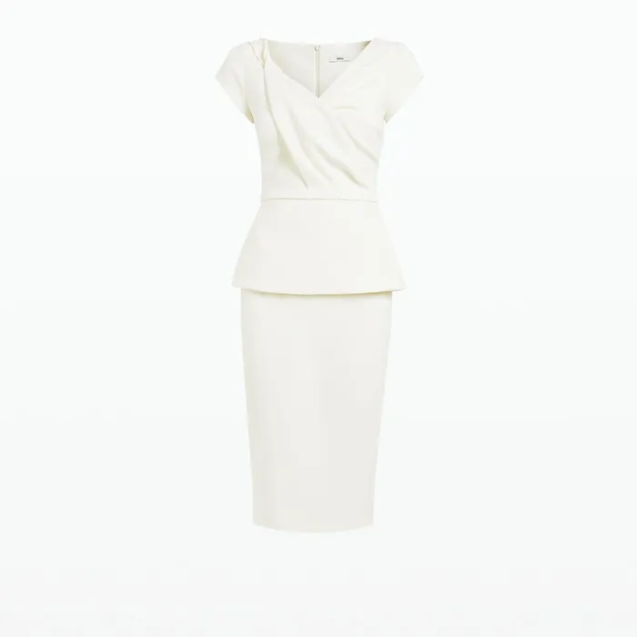 Safiyaa Nuvalle Ivory Midi Dress Women Dresses