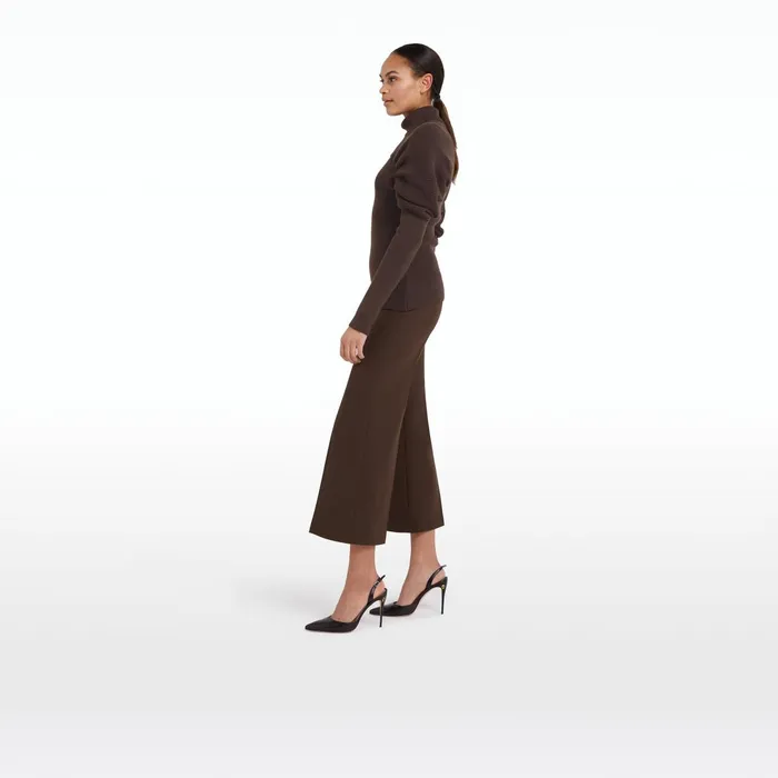 Safiyaa Patti Chocolate Trousers Women Trousers