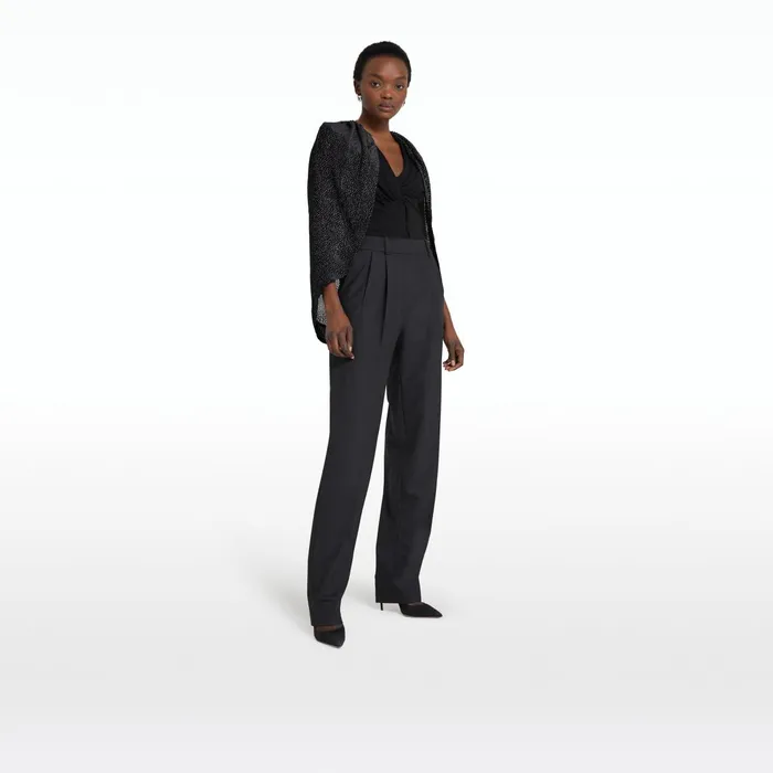 Safiyaa Penelope Charcoal Trousers Women Trousers