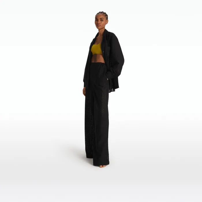 Safiyaa Rewana Black Trousers Women Swimwear