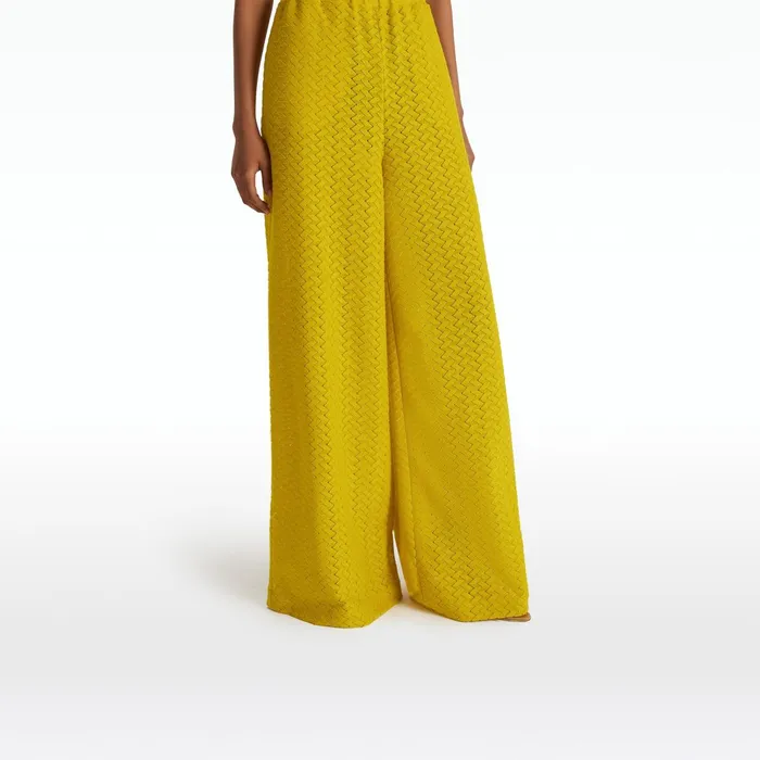 Safiyaa Rewana Chartreuse Trousers Women Swimwear