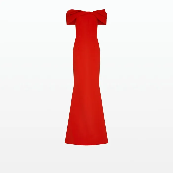 Safiyaa Rossa Dazzling Red Long Dress Women Dresses