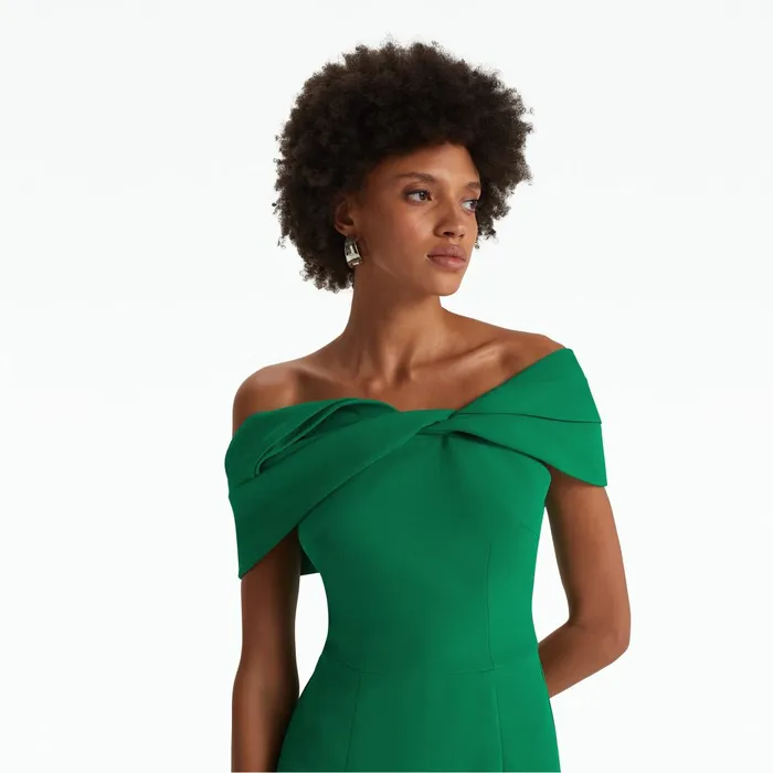 Safiyaa Rossa Emerald Long Dress Women Dresses