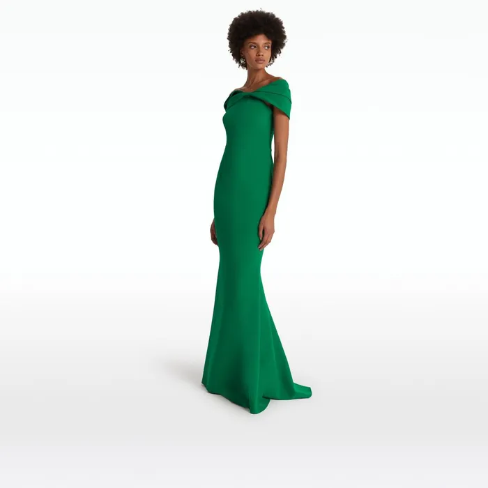 Safiyaa Rossa Emerald Long Dress Women Dresses