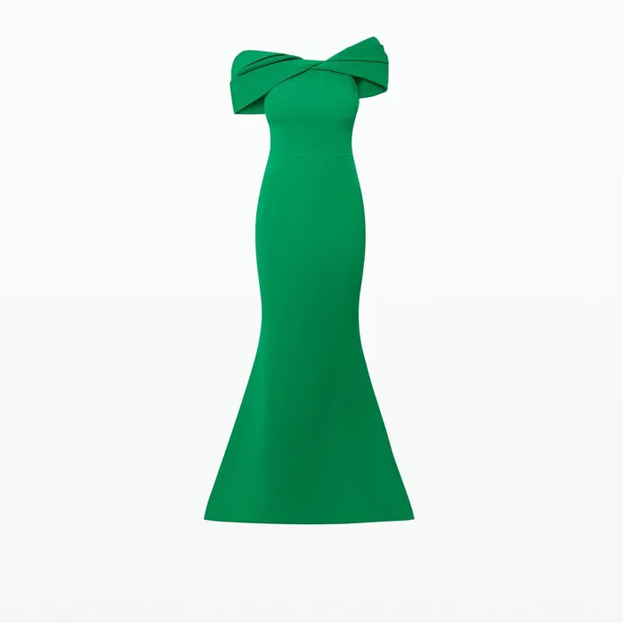 Safiyaa Rossa Emerald Long Dress Women Dresses