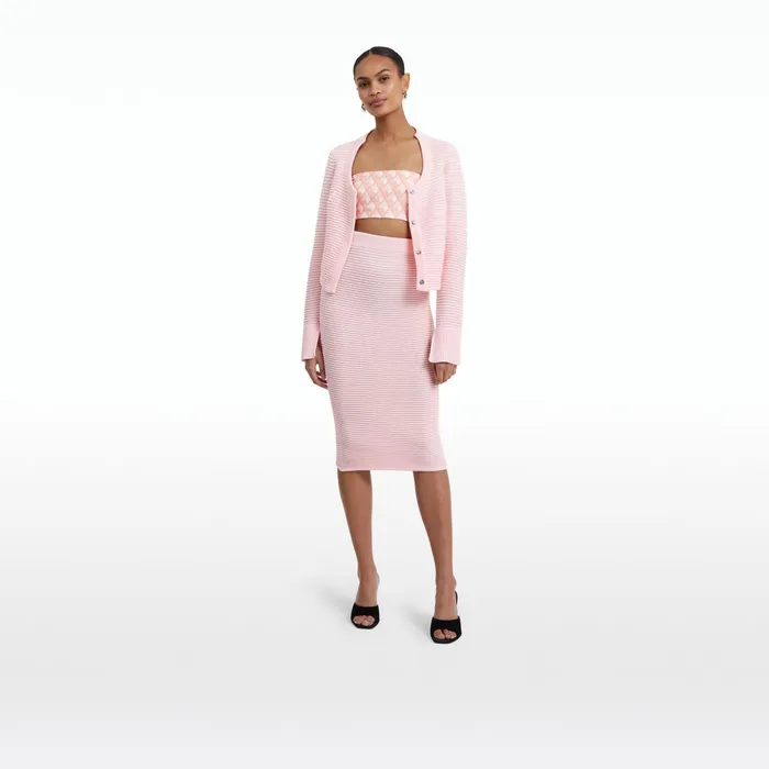 Safiyaa Sabah Rosa Crochet Skirt Women Knitwear
