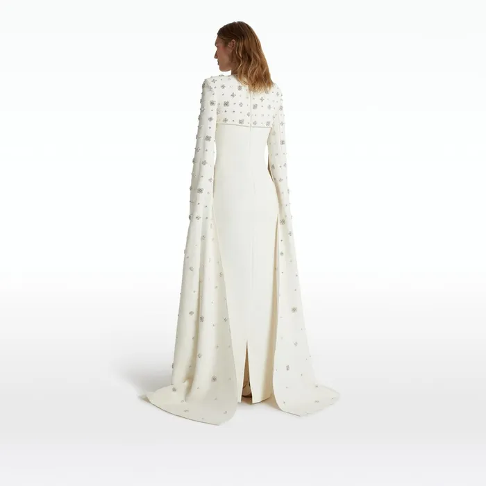 Safiyaa Sarita Ivory Long Dress Women Dresses