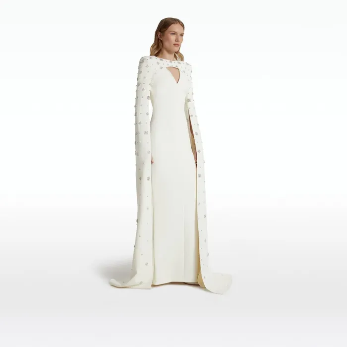 Safiyaa Sarita Ivory Long Dress Women Dresses