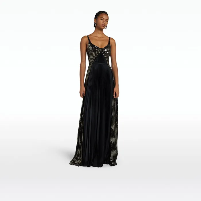 Safiyaa Sofia Black Long Dress Women Dresses