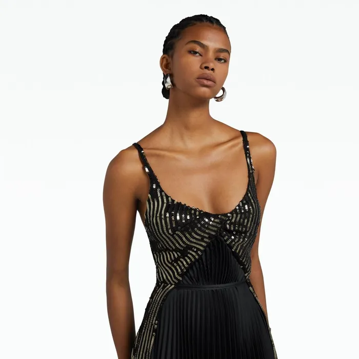Safiyaa Sofia Black Long Dress Women Dresses