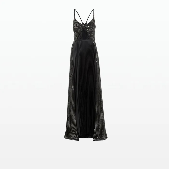Safiyaa Sofia Black Long Dress Women Dresses