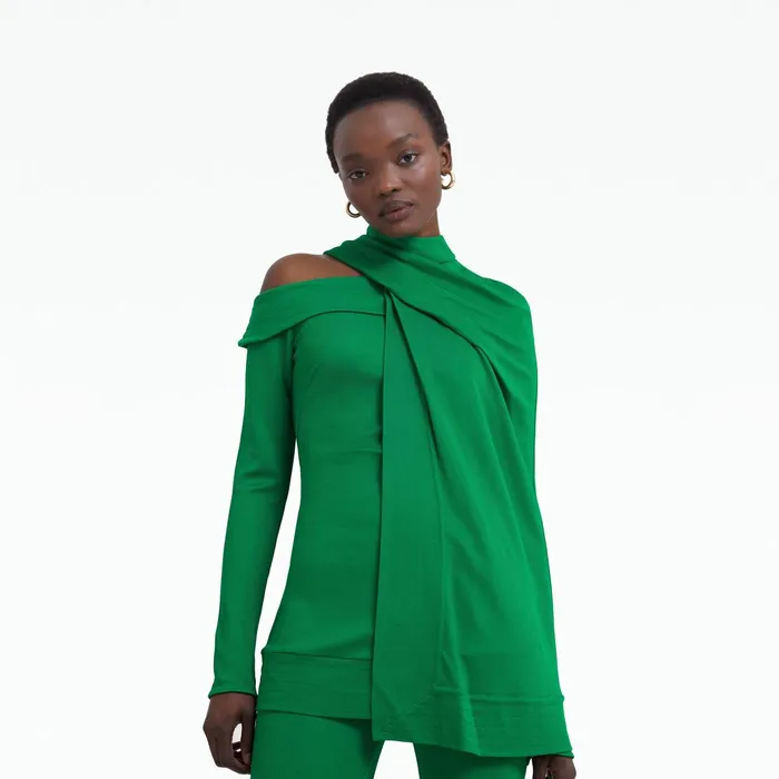 Safiyaa Tatianna Jewel Green Top Women Tops